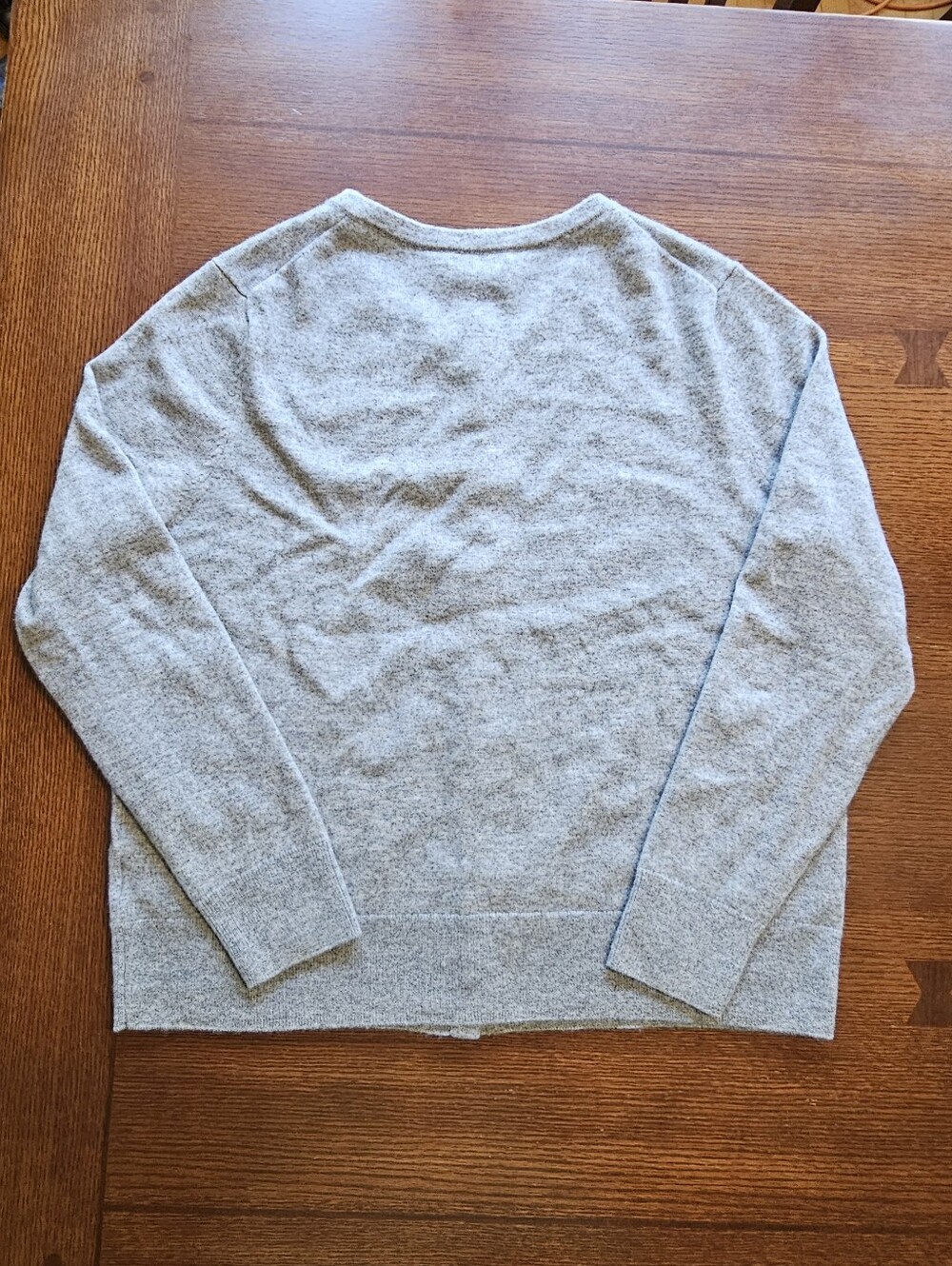 Quince Mongolian Cashmere Cardigan Sweater Heather Grey XL - Picture 2 of 9